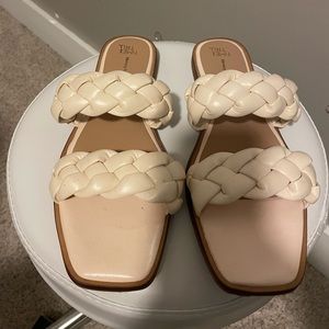 Off white flats
